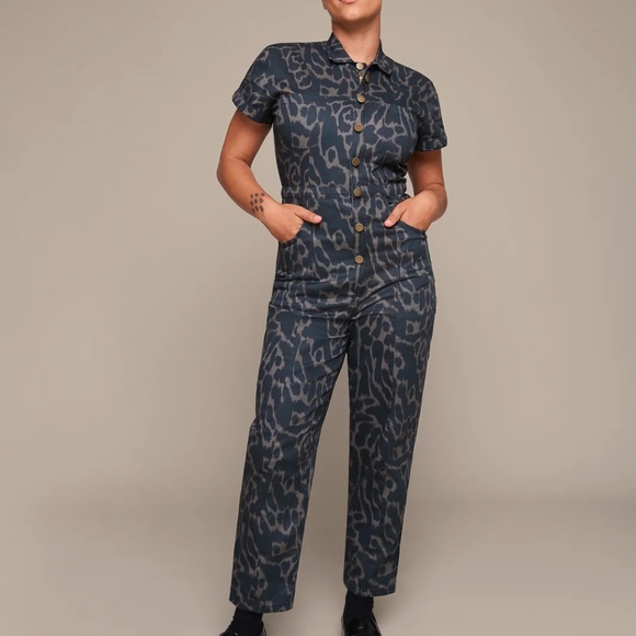 Mixed by Nasrin, Leopard Jumpsuit, Large, Regular Fit, NWT - Picture 1 of 12